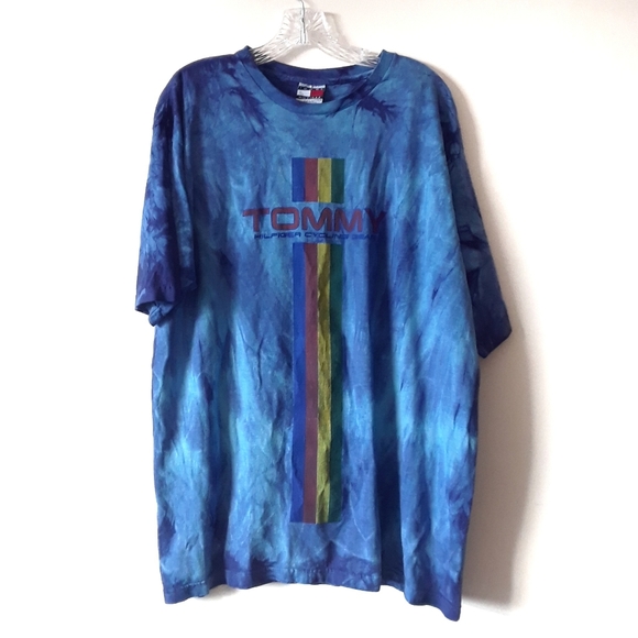 VINTAGE Tie Dye Tommy Hilfiger Cycling Cycle Gear - Picture 2 of 10